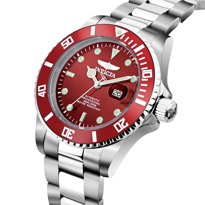 Invicta Pro Diver Red Dial Automatic Trendy Men's Watch- 35722